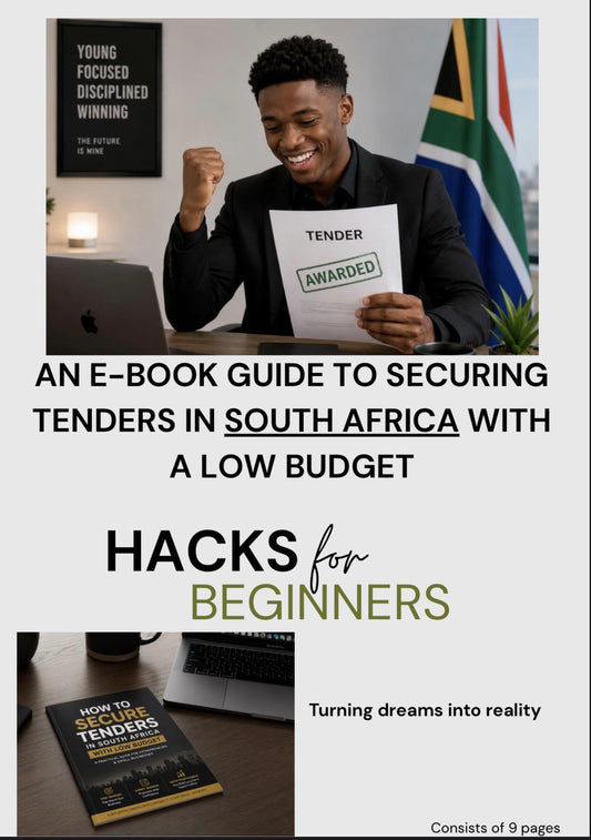 An E-book guide on how to secure tenders in South Africa with a low budget